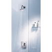 Hansa Hansabasicjet ensemble de bain douchette 1 jet D95 mm support mural douchette technologie anticalcaire flexible de douche 1500 mm chromé SW89958