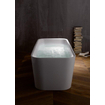 Bette Art I baignoire duo en acier émaillé semi-îlot avec rebord étroit 180x80x42cm avec panneau blanc SW60490
