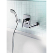 Hansa basicjet ensemble coulissant complet avec douchette 1 65cm chrome SW94228