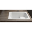 Bette acier laminé bain de siège pour les pieds paroi épaisse 105x65cm blanc 0360424