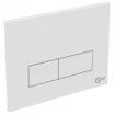 Ideal Standard plaque de commande rectangulaire double chasse blanc 0181165