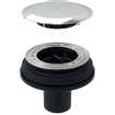 Geberit Vidage pour receveur de douche - 11,5x16,3x9 cm - couvercle pour plancher intermédiaire - chrome SW115552