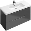 Villeroy & Boch Subway 2.0 Meuble sous lavabo 98.7x44.9x52cm avec 2 tiroirs pour lavabo 7175 100cm Gris 1024273