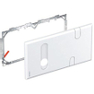 Geberit plaque de couvercle pour box d'installation avec coude de raccord blanc SW278523