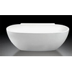 Royal Plaza Edolo half vrijstaand bad ovaal 175 x 85cm vrijstaande muurversie wit TWEEDEKANS OUT7664