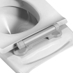 Pressalit Projecta Solid Pro polygiène Abattant WC sans couvercle Blanc SW96667