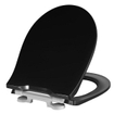 Pressalit Projecta solid pro polygiene abattant de toilette avec couvercle softclose noir SW96669