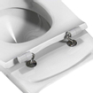 Pressalit Objecta Pro polygiène Abattant WC sans couvercle blanc SW96646