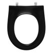 Pressalit Objecta Pro polygiène Abattant WC sans couvercle noir SW96648