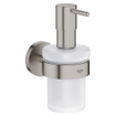 GROHE Essentials Distributeur de savon - 160ml - avec support - montage mural - super acier SW97632