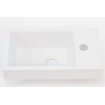 Royal Plaza Lenore lave-mains 40x22cm 1 trou de robinet utilisable à gauche et à droite blanc mat SW75380