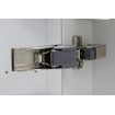 Royal Plaza Merlot spiegelkast 100x74cm zonder verlichting rechthoek met 2 deuren Spaanplaat Zilver GA93346