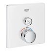 Grohe SmartControl Inbouwthermostaat - 2 knoppen - vierkant - wit SW104929