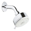 GROHE Tempesta Cosmopolitan 100 Douche de tête - 10cm - 4 types de jets - montage mural - chrome/blanc SW108138