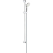 GROHE New Tempesta 100 Ensemble barre de douche - 90cm - douchette ronde - 1 type de jet - flexible de douche lisse - chrome/blanc SW108113