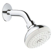 GROHE Tempesta 100 Hoofddouche - 10cm - 3 straalsoorten - wandmontage - chroom/wit SW108119