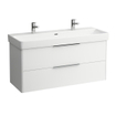 Laufen Pro S lavabo-meuble 120x46.5x17.5cm 2x1 trou de robinet céramique blanc SW108613