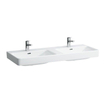 Laufen Pro S lavabo à poser double 120x46.5x17.5cm 2x1 trou de robinet céramique blanc SW71811