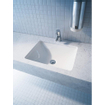 Duravit Philippe Starck 3 lavabo encastré par le dessous sans trou de robinet 49x36cm avec Wondergliss blanc 0313920