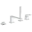 GROHE Eurocube partie apparente pour robinet de bord de baignoire 4 trous chromé SW108049