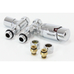 Royal Plaza ODIN set de raccordement de radiateur thermostatique droit CHROME GA38607