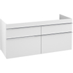 Villeroy & Boch Venticello meuble sous-lavabo - 125,3x59cm - 4x tiroir blanc mat GA43717