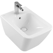 Villeroy & Boch Finion bidet suspendu 1 trou de robinetterie 37.5x56cm - CeramicPlus avec trop-plein blanc SW106544
