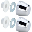 Viega set de caches décoratifs pour bloc double mural chrome 0830062