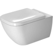 Duravit Happy D.2 WC-zitting 43x35.9x4.3cm met softclose met quickrelease Kunststof wit Glanzend SHOWROOMMODEL SHOW25574