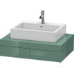 Duravit Vero lavabo à poser dessous meulé avec fixation 50x38cm sans trop-plein avec WonderGliss blanc 0291342