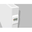 Vasco e-panel radiateur électrique design 60x100cm 1250watt acier blanc SW481441