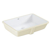 GROHE Cube céramique lavabo encastré sous plan 49x37cm Avec trop-plein Pureguard blanc SW205856