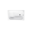 Bette acier laminé bain de siège pour les pieds paroi épaisse 105x65cm blanc 0360424