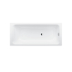 Bette Select baignoire tôle d'acier rectangulaire 160x70x42cm avec trop-plein arrière 0371833