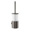 GROHE Atrio Porte-brosse de toilette - montage mural - rond - fermé - graphite dur brossé SW224914