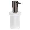 GROHE Essentials distributeur de savon en verre sans porteur Hard graphite brillant (anthracite) SW98936