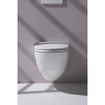 Laufen Riva Pack WC japonais cuvette murale sans bride à fond creux avec abattant frein de chute et déclipsable 39.5x60cm Blanc mat SW224214