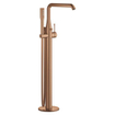 GROHE Essence New Partie de finition pour robinet de bain sur pied avec inverseur et bec rotatif 27.7cm avec douchette et flexible 125cm Warm sunset brossé (cuivre) SW98811