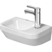 Duravit Durastyle Lave-mains sans trop-plein 1 trou pour robinet à droite 36x22cm blanc SW197110