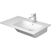 Duravit Me by Starck Vasque pour meuble - 83x49cm - cuve à droite - 1 trou de robinet - avec trop-plein - blanc mat SW297060