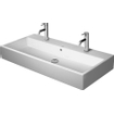 Duravit Vero Air Wastafel - 100x47cm - 2 kraangaten - met overloop - ongeslepen - wit SW156932