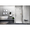 Novellini Young 2.0 1B porte pivotante pour niche 87/91x200cm noir/transparent SW197662