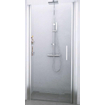 Novellini Giada porte pivotante pour niche 1B 87 90x195cm gauche profil chrome mat et verre transparent 0334535