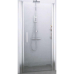 Novellini Giada porte pivotante pour niche 1B 87 90x195cm droite profil chrome mat et verre transparent 0334540