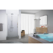 Novellini Giada porte pivotante pour niche 1B 87 90x195cm droite profil chrome mat et verre transparent 0334540