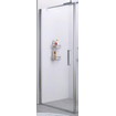Novellini Giada porte pivotante G 90/93x195cm gauche profil chrome mat et verre transparent 0336288