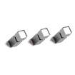 Vasco Carre Porte-serviette 2.4x6.5cm bouton carré pour radiateur Carre chromé 7240286