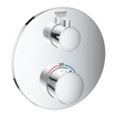 Grohe Grohtherm Mitigeur thermostatique encastré - 2 boutons - inverseur - rond - chromé SW236915