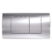 Geberit Twinline plaque de déclenchement, commande frontale de chasse à 2 touches pour WC 34x18,5cm chrome brillant SW242688
