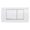 Geberit Twinline plaque de commande blanc-chrome-blanc SW242690